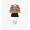 Cardigan din lână cu model în carouri Cardigan din lână cu model în carouri