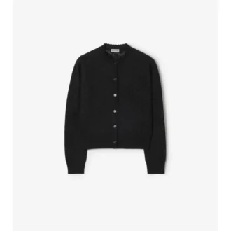 Cardigan din lână și mătase cu model în carouri