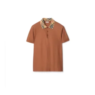Cămășă polo din bumbac cu guler în carouri Cămășă polo din bumbac cu guler în carouri