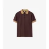 Cămășă polo din bumbac cu logo pe guler Cămășă polo din bumbac cu logo pe guler