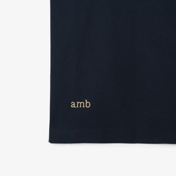 Cămășă polo din bumbac cu logo pe guler Cămășă polo din bumbac cu logo pe guler