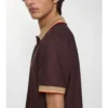 Cămășă polo din bumbac cu logo pe guler Cămășă polo din bumbac cu logo pe guler