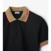 Cămășă polo din bumbac cu logo pe guler Cămășă polo din bumbac cu logo pe guler