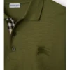 Cămășă polo din bumbac cu mâneci lungi Cămășă polo din bumbac cu mâneci lungi