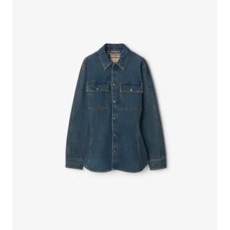 Cămașă din denim cu croi evazat