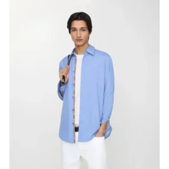 Cămașă din poplin de bumbac cu croială regular