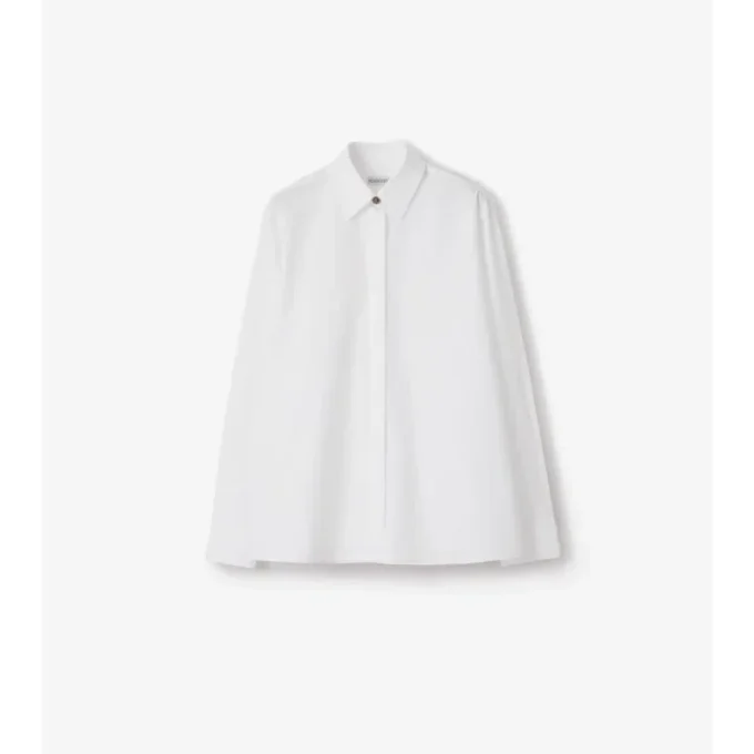 Cămașă oversized din poplin de bumbac Cămașă oversized din poplin de bumbac