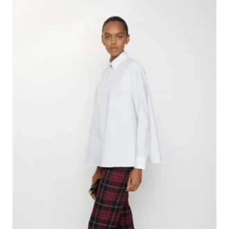 Cămașă oversized din poplin de bumbac