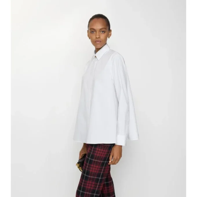 Cămașă oversized din poplin de bumbac Cămașă oversized din poplin de bumbac
