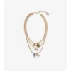 Colier cu trei rânduri de pandantive Colier cu trei rânduri de pandantive