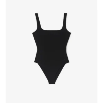 Costum de baie cu bordură în carouri