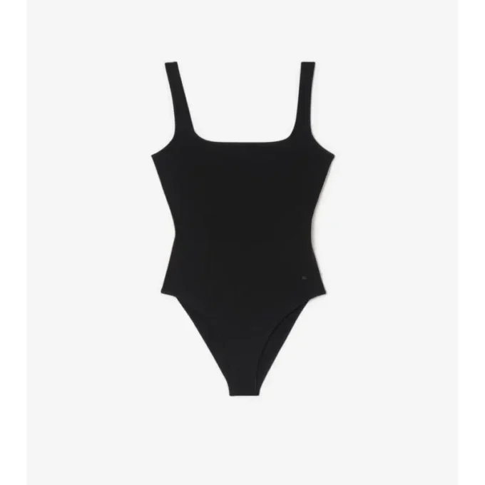 Costum de baie cu bordură în carouri