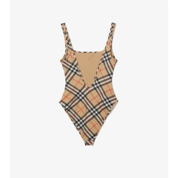 Costum de baie cu imprimeu în carouri Costum de baie cu imprimeu în carouri