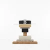 Curea din piele cu motiv monogramă Curea din piele cu motiv monogramă