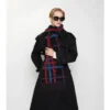 Eșarfă din cașmir cu model Belt Check