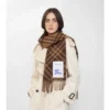 Eșarfă din cașmir cu model în carouri Eșarfă din cașmir cu model în carouri