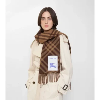 Eșarfă din cașmir cu model în carouri