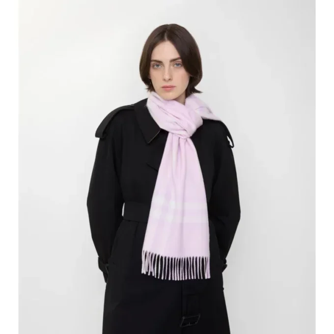 Eșarfă din cașmir cu model în carouri Eșarfă din cașmir cu model în carouri