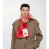 Eșarfă din lână cu model în carouri Eșarfă din lână cu model în carouri