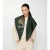 Eșarfă din mătase cu model Crystal EKD Check