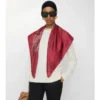 Eșarfă din mătase cu model Crystal EKD Check