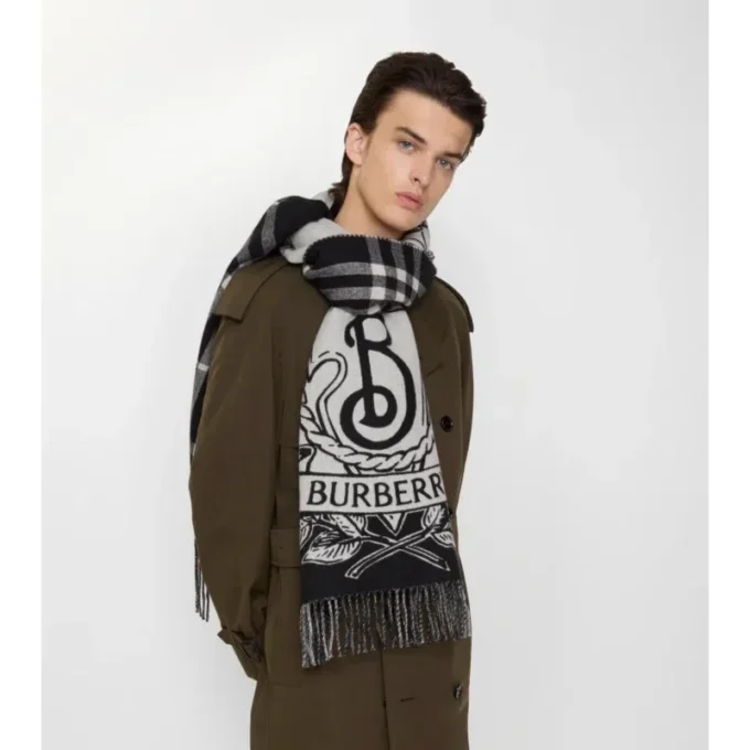 Eșarfă largă reversibilă Stormy Knight Eșarfă largă reversibilă Stormy Knight