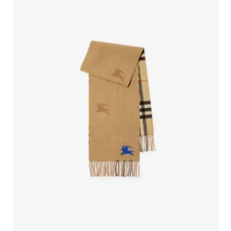 Eșarfă reversibilă din cașmir cu model EKD Check