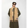 Eșarfă reversibilă din cașmir cu model EKD Check