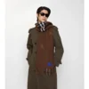 Eșarfă reversibilă din cașmir cu model EKD Check