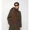 Eșarfă reversibilă din cașmir cu model EKD Check