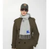 Eșarfă reversibilă din cașmir cu model EKD Check