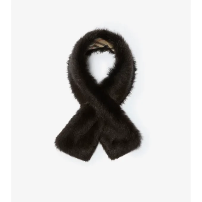 Eșarfă reversibilă din piele de oaie Eșarfă reversibilă din piele de oaie