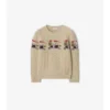 EKD Aran Knit Wool Cashmere Sweater