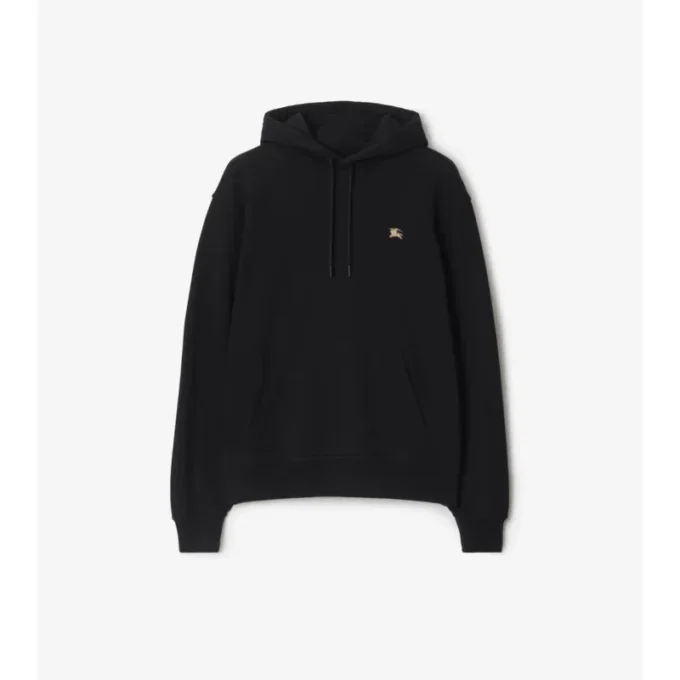 EKD Hoodie din bumbac cu broderie în cruciulițe EKD Hoodie din bumbac cu broderie în cruciulițe