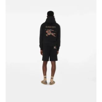 EKD Hoodie din bumbac cu broderie în cruciulițe