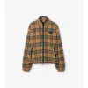 Fleece din amestec de lână și cașmir cu model în carouri Fleece din amestec de lână și cașmir cu model în carouri