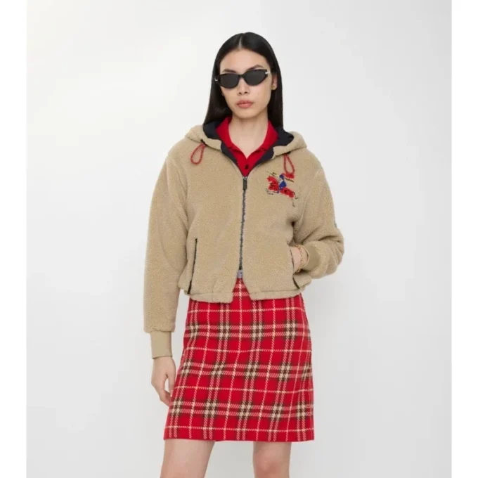 Fleece scurt din amestec de lână și cașmir EKD Fleece scurt din amestec de lână și cașmir EKD
