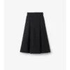 Fustă midi tip trench din gabardină Fustă midi tip trench din gabardină