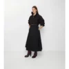Fustă midi tip trench din gabardină Fustă midi tip trench din gabardină