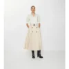 Fustă midi tip trench din gabardină Fustă midi tip trench din gabardină