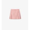 Fustă mini din nailon elastic plisat Fustă mini din nailon elastic plisat