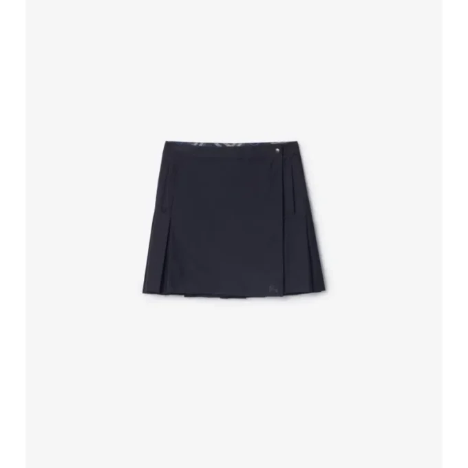 Fustă mini din nailon elastic plisat Fustă mini din nailon elastic plisat
