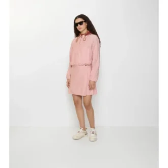 Fustă mini din nailon elastic plisat