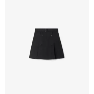 Fustă mini tip trench din gabardină