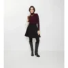 Fustă mini tip trench din gabardină
