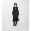 Fustă plisată din mătase cu model de floarea-soarelui Fustă plisată din mătase cu model de floarea-soarelui