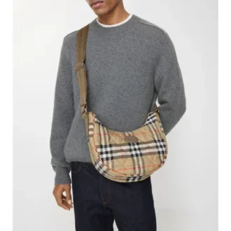 Geantă crossbody mare în formă de potcoavă