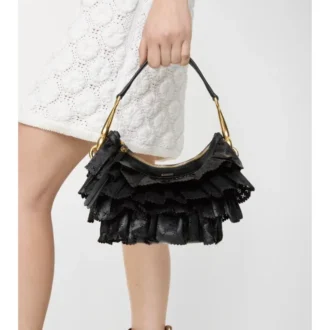 Geantă Mini Ruffle
