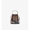Geantă mini tip sac cu imprimeu în carouri Geantă mini tip sac cu imprimeu în carouri