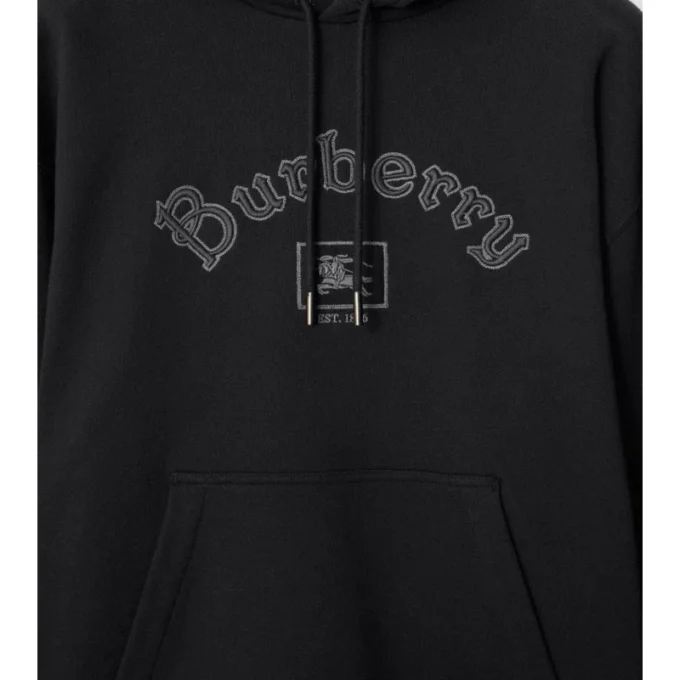 Hanorac din bumbac cu logo gotic Hanorac din bumbac cu logo gotic